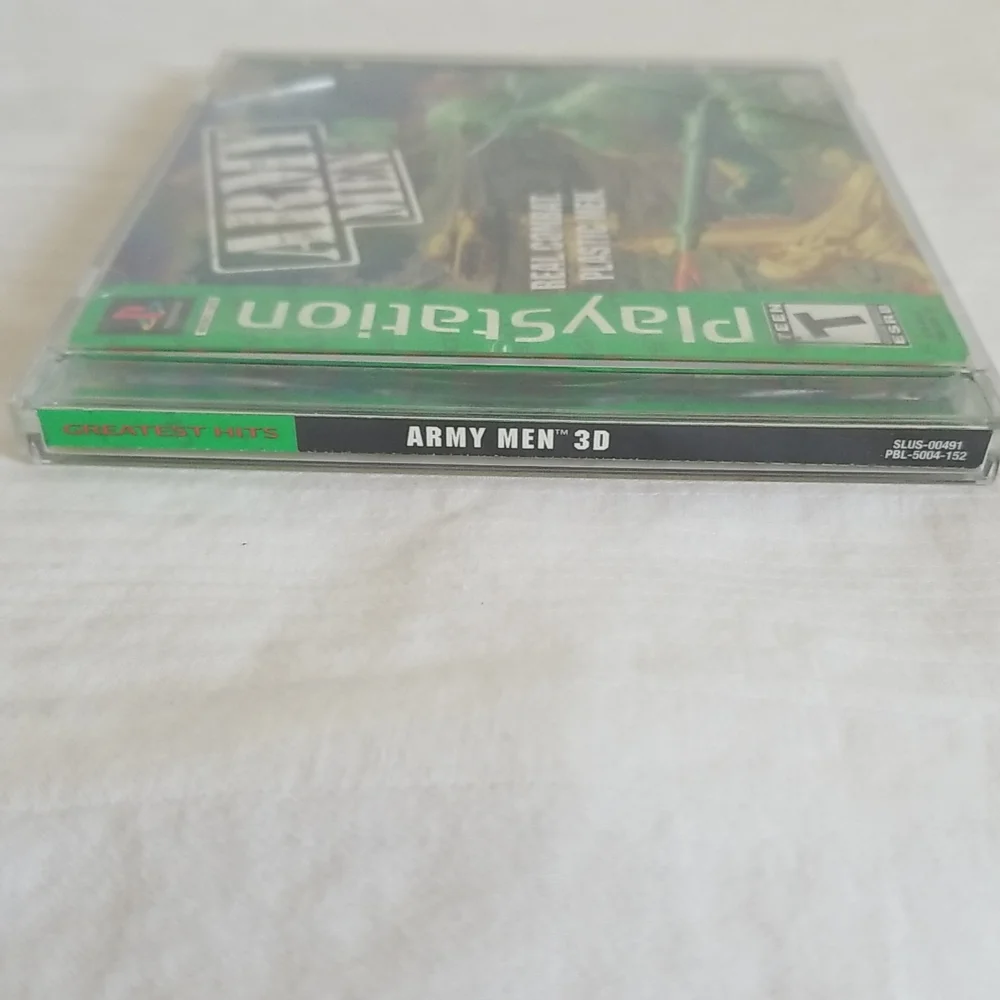 Army Men 3D PS1 Sony PlayStation Complete Manual Game Case Tested